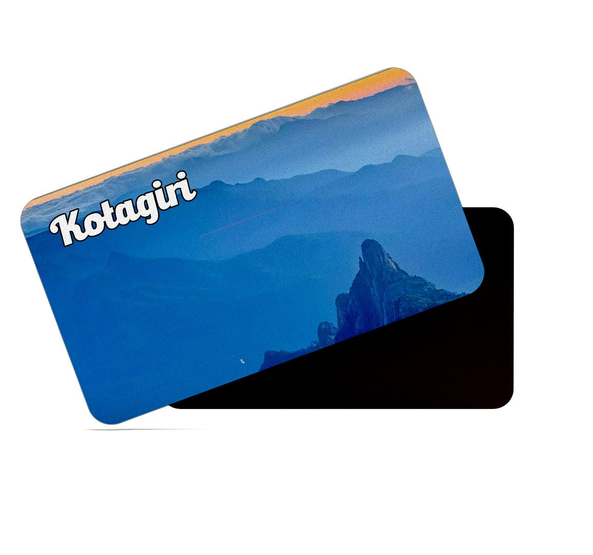 dhcrafts Multicolor Tamil Nadu Kotagiri Design Rectangular Rubber Matte Finish Fridge Magnet / Magnetic Card Pack of 1 (8.6cm x 5.4cm)